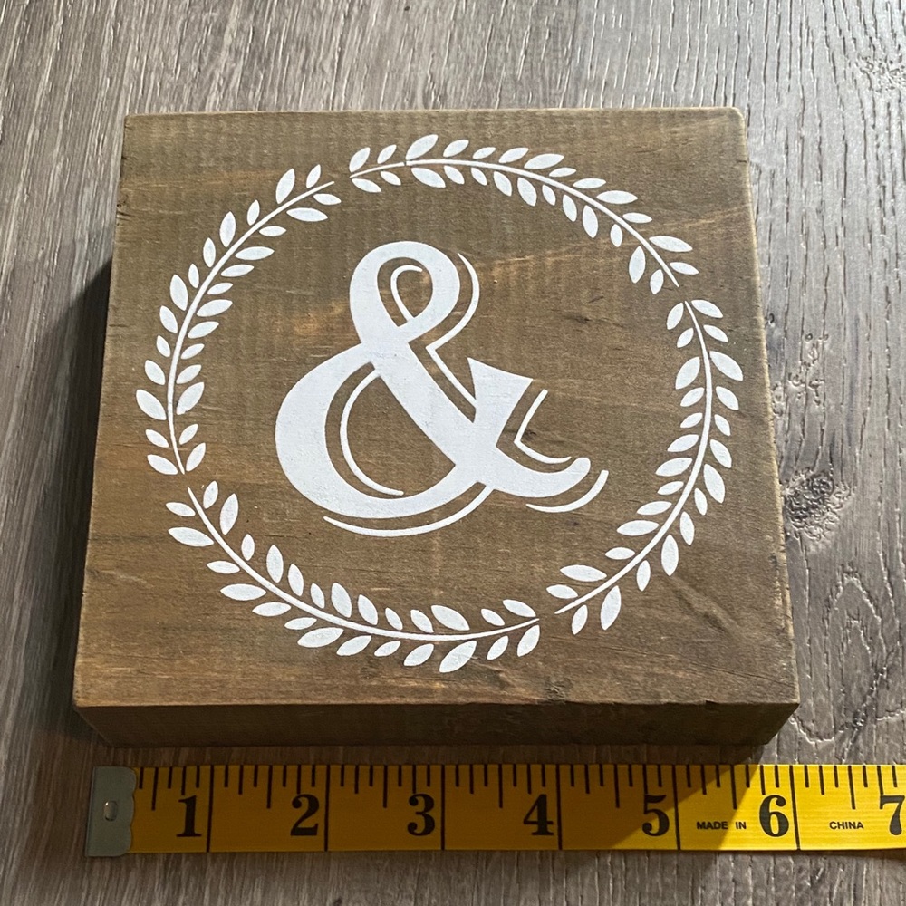 Wall decor “&” sign